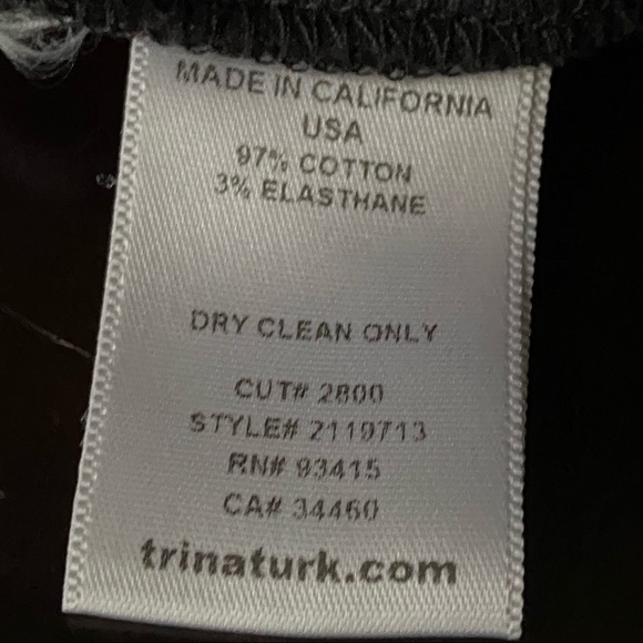 Trina Turk Velvet Tuxedo Cropped Pants in Black - Picture 10 of 10